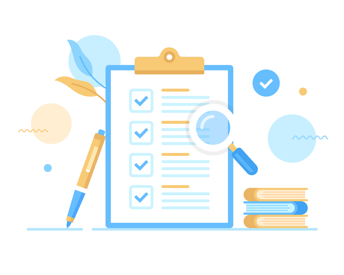 Inspection checklist clipboard