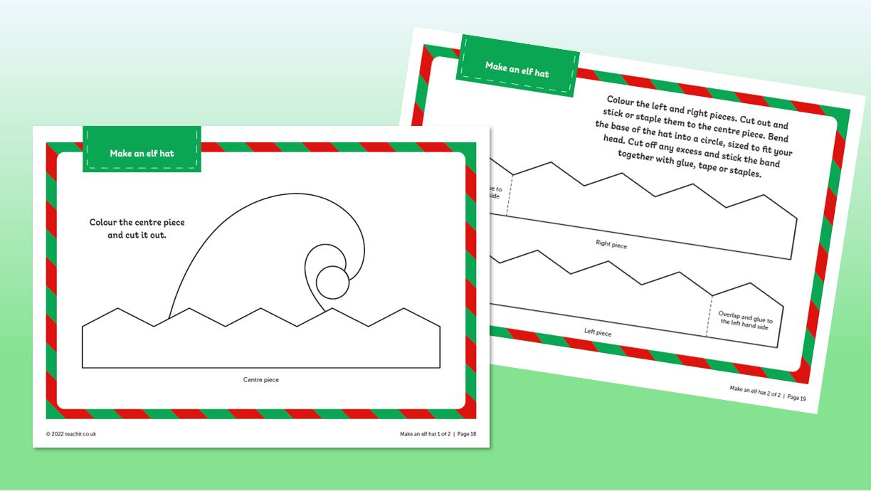 Make an elf craft activity